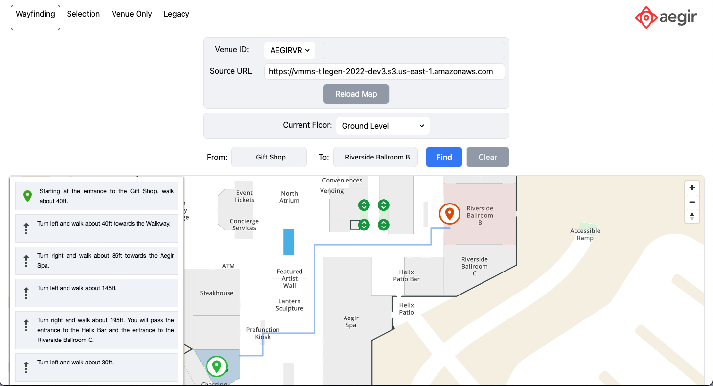 image of example wayfinding map